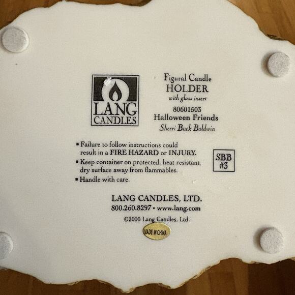 Lang Candles Halloween Friends SBB#3 Candle Holder Clown Sherri Buck Baldwin - Picture 6 of 10